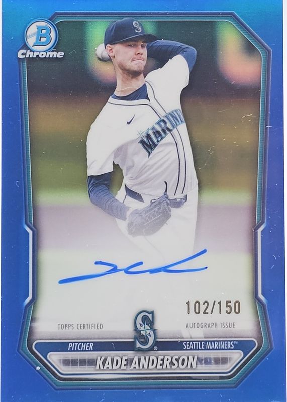 2026 Bowman #CPA-KAN Chrome Prospect Autographs - Blue Refractor /150
