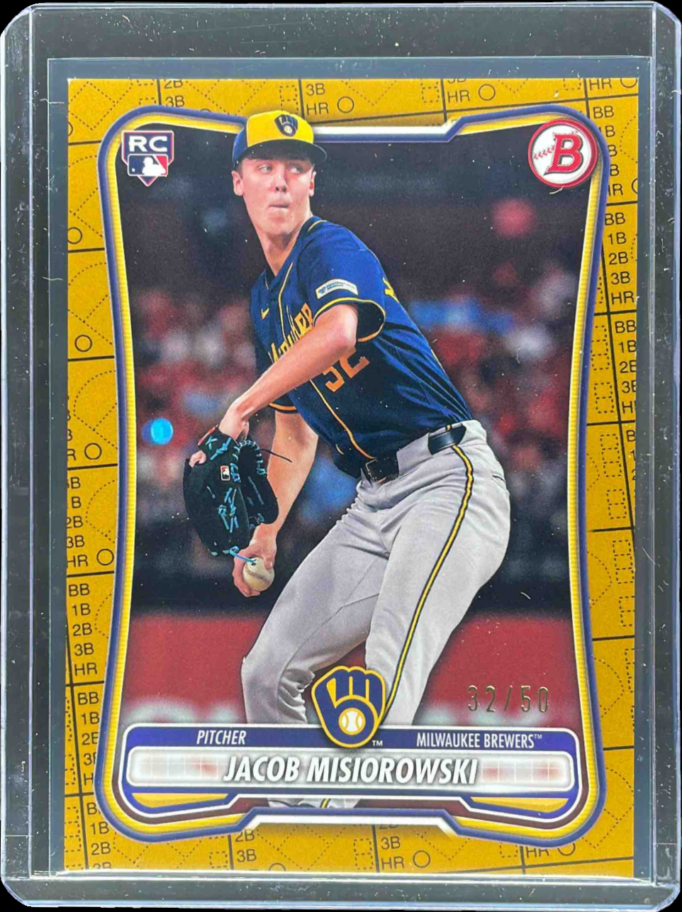 Jacob Misiorowski 2026 Bowman #35 Gold Pattern /50 Price Guide - Sports ...
