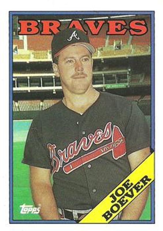Joe Boever 1988 Topps #627 Base Rookie RAW