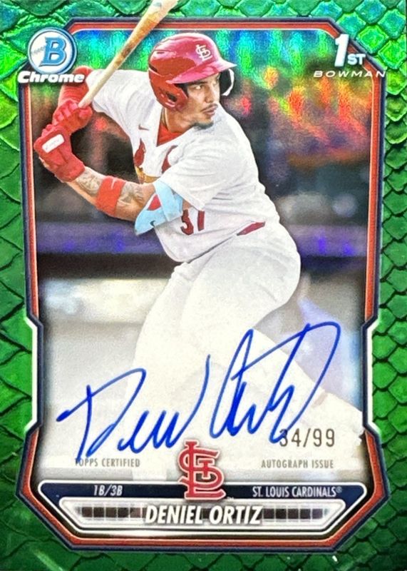 2026 Bowman #CPA-DOR Chrome Prospect Autographs - Reptilian Green Refractor /99 (1st)