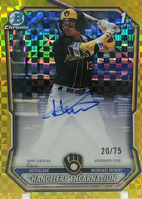 2026 Bowman #CPA-HE Chrome Prospect Autographs - Yellow X-Fractor /75 (1st)