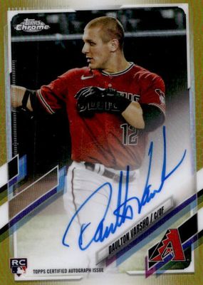 2021 Topps Chrome #RA-DV Rookie Auto - Gold Refractor /50