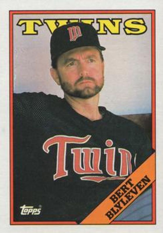 Bert Blyleven 1988 Topps #295b Base RAW