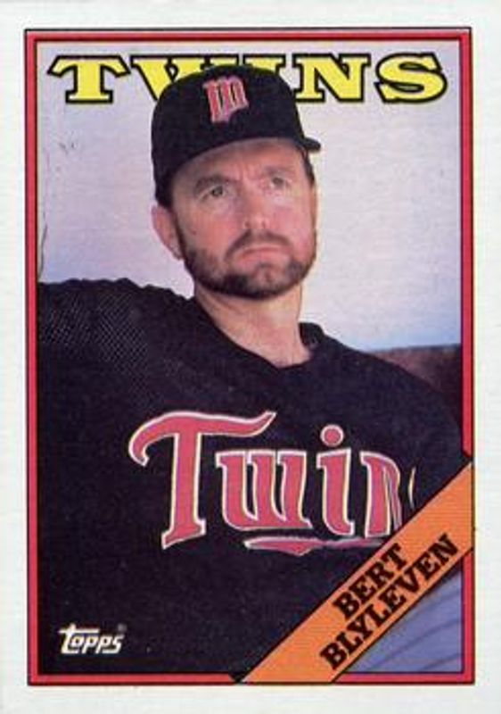 Bert Blyleven 1988 Topps #295a Base RAW