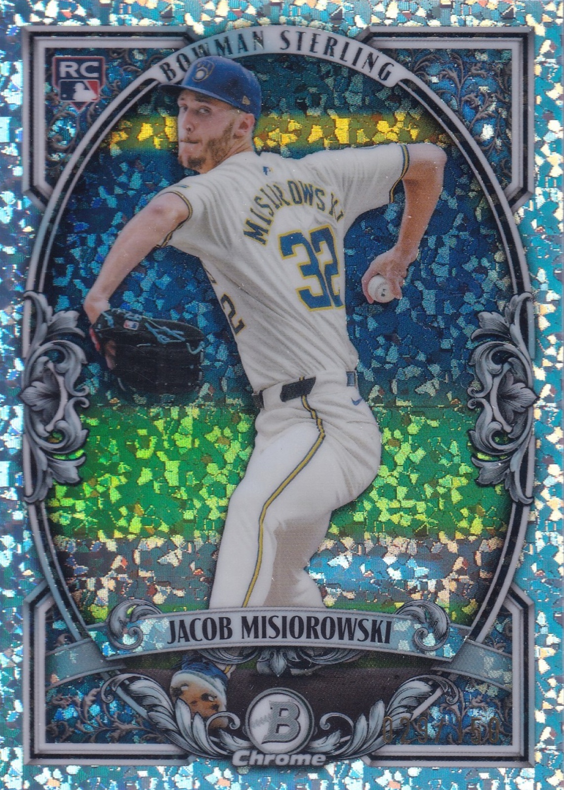 Jacob Misiorowski 2026 Bowman #BST-13 Sterling - Mini-Diamond 