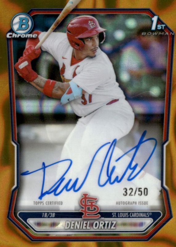 2026 Bowman #CPA-DOR Chrome Prospect Autographs - Gold Lava Refractor /50 (1st)