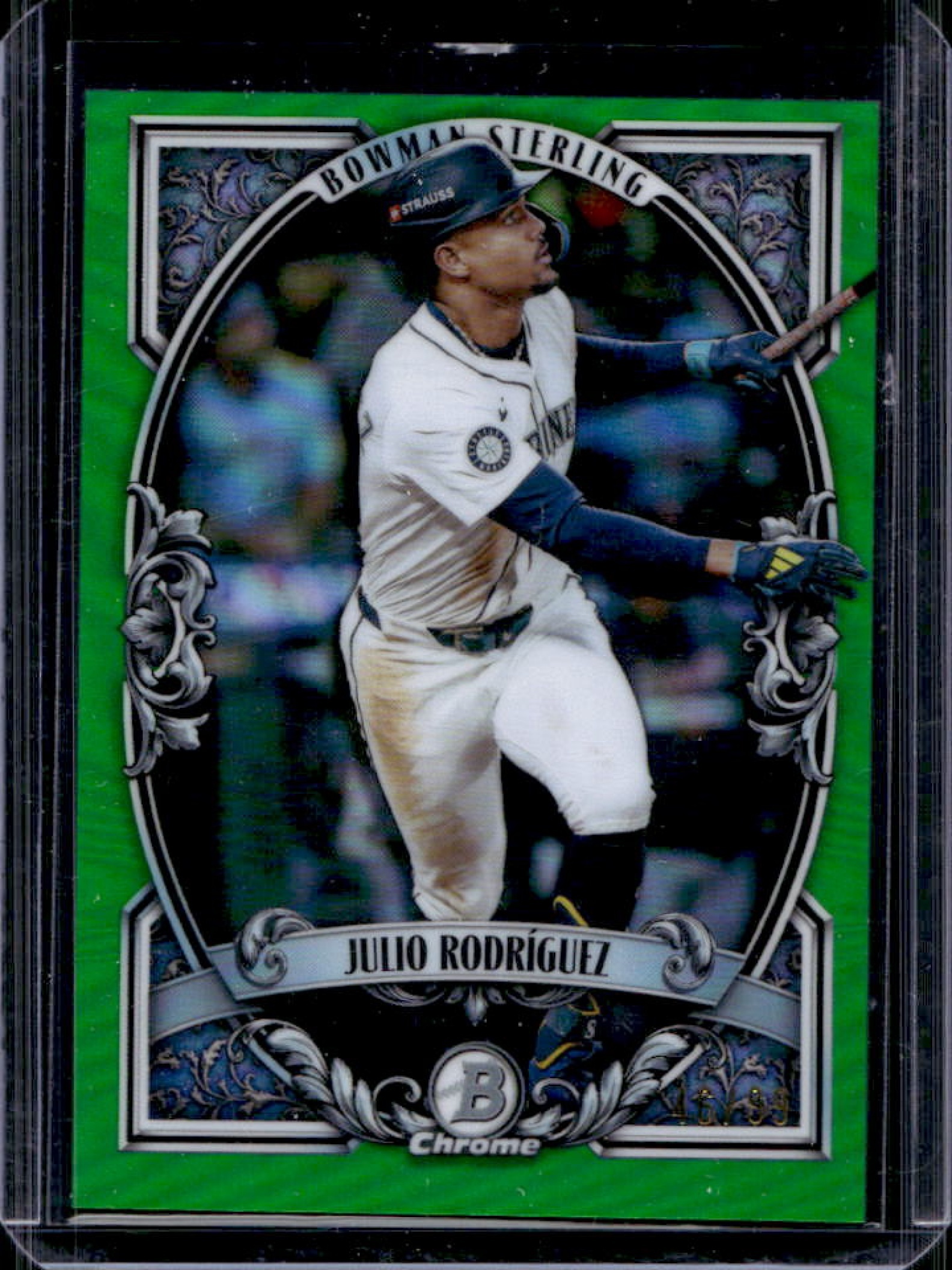 Julio Rodriguez 2026 Bowman #BST-3 Sterling - Green Refractor /99 