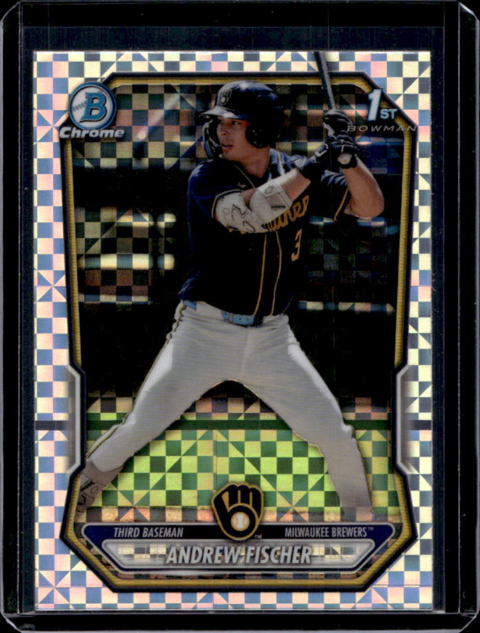 Andrew Fischer 2026 Bowman #BCP-149 Chrome Prospects - X-Fractor 