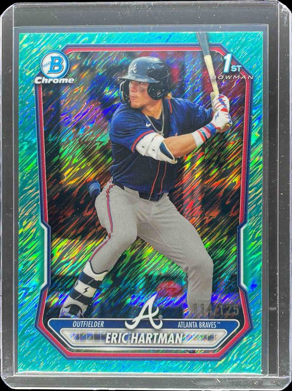 2026 Bowman #BCP-102 Chrome Prospects - Aqua Shimmer Refractor /125 (1st)