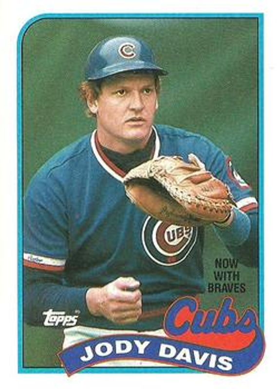 Jody Davis 1989 Topps #115 Base RAW