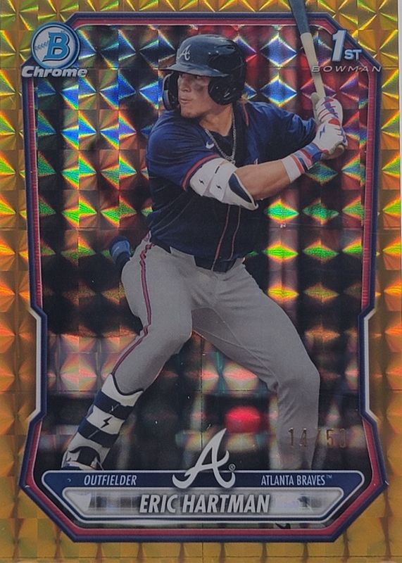 2026 Bowman #BCP-102 Chrome Prospects - Gold Geometric Refractor /50 (1st)