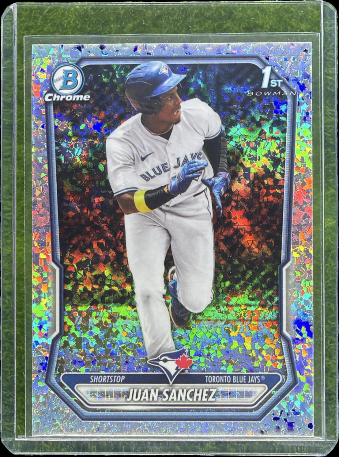 Juan Sanchez 2026 Bowman #BCP-25 Chrome Prospects - Mini-Diamond 