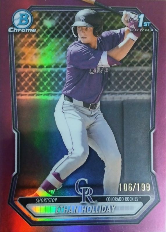 2026 Bowman #BCP-1 Chrome Prospects - Fuchsia Refractor /199 (1st)