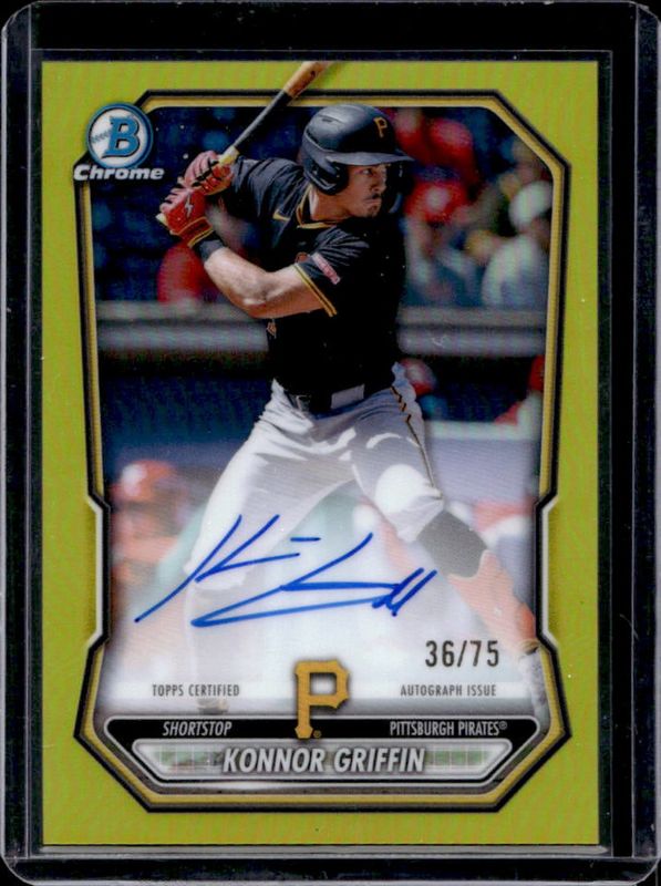 Konnor Griffin 2026 Bowman #CPA-KG Chrome Prospect Autographs 