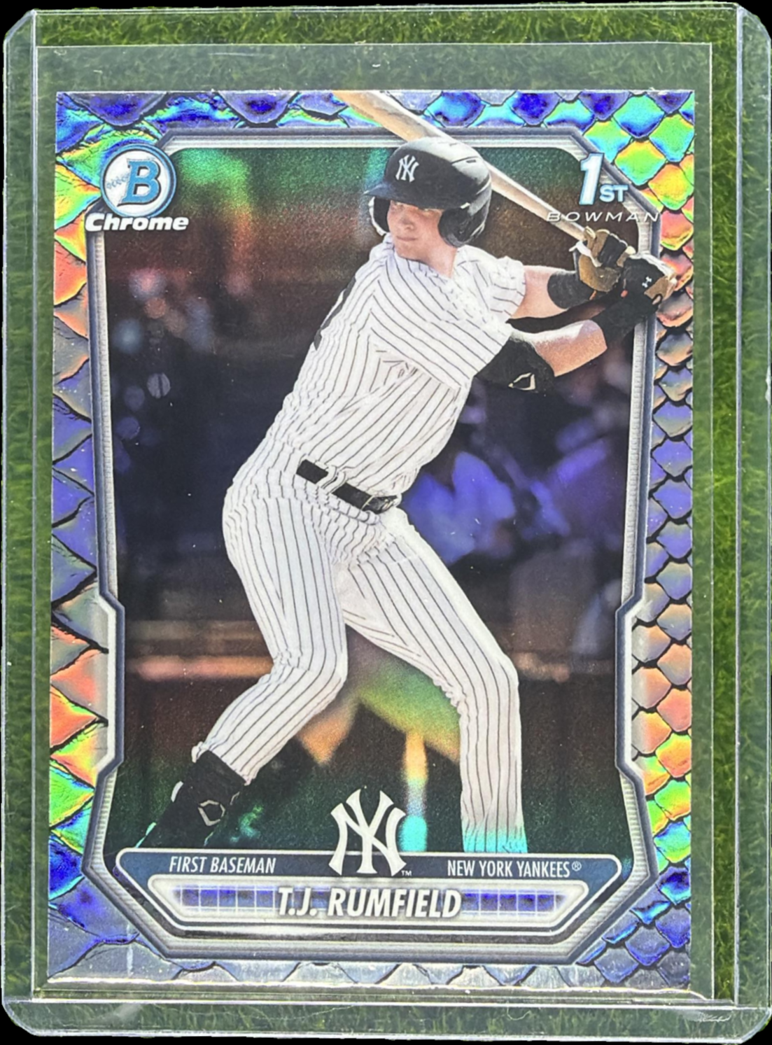 TJ Rumfield 2026 Bowman #BCP-134 Chrome Prospects - Reptilian 