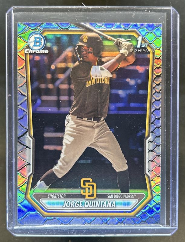 Jorge Quintana 2026 Bowman #BCP-93 Chrome Prospects - Reptilian 