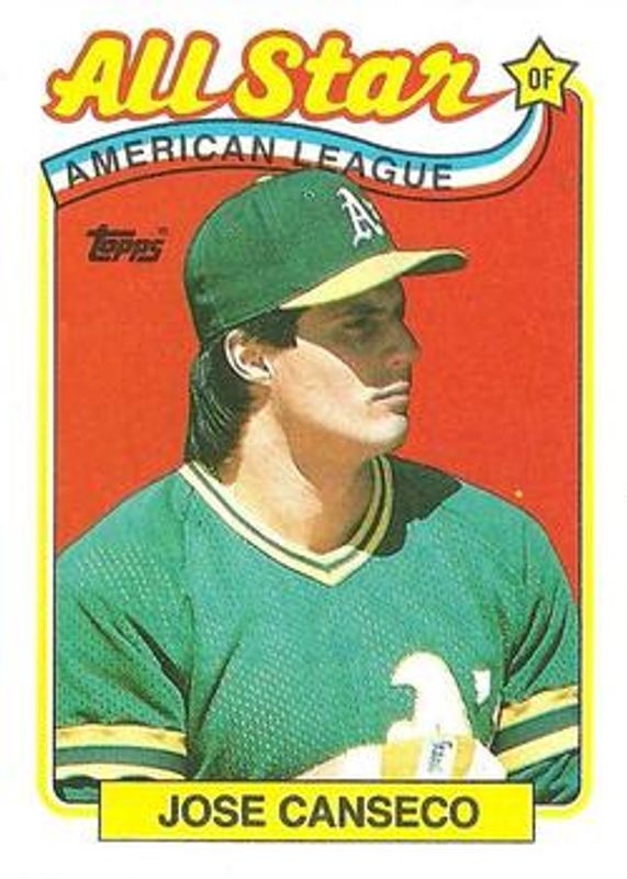 Jose Canseco 1989 Topps #401 Base RAW