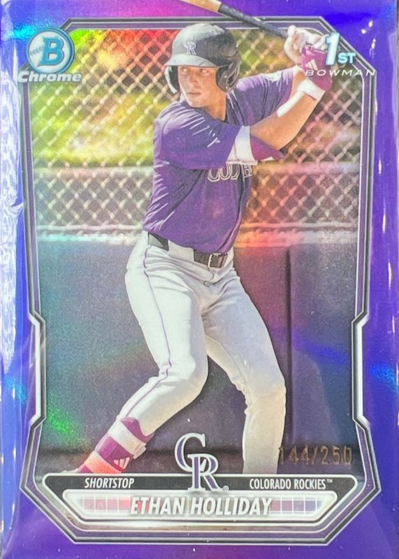 2026 Bowman #BCP-1 Chrome Prospects - Purple Refractor /250 (1st)