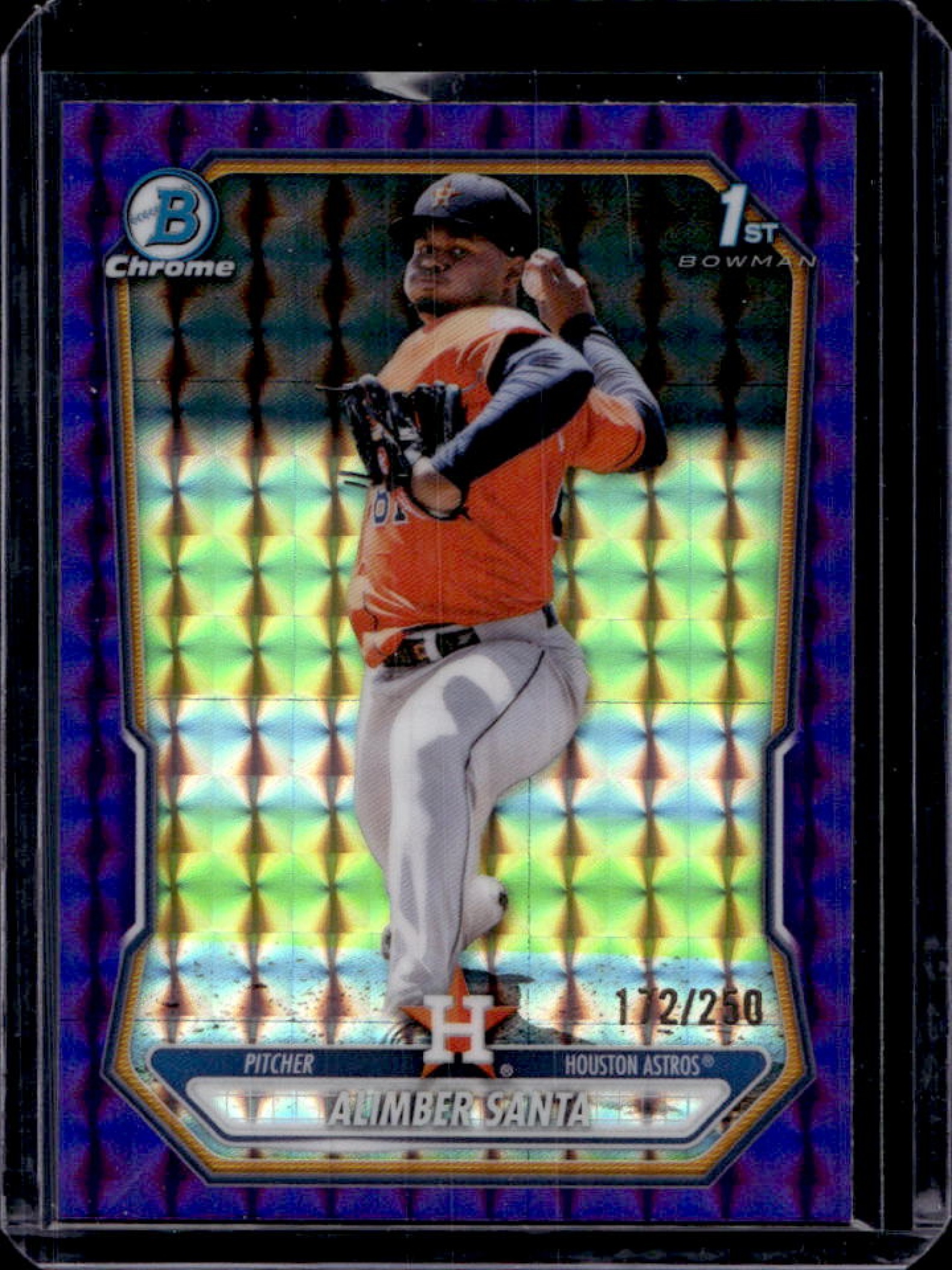 Alimber Santa 2026 Bowman #BCP-30 Chrome Prospects - Purple Geometric ...