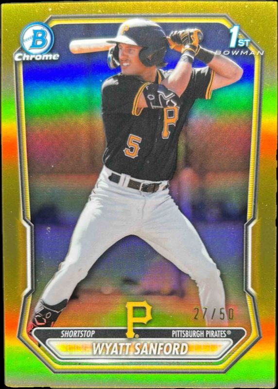 2026 Bowman #BCP-66 Chrome Prospects - Gold Refractor /50 (1st)
