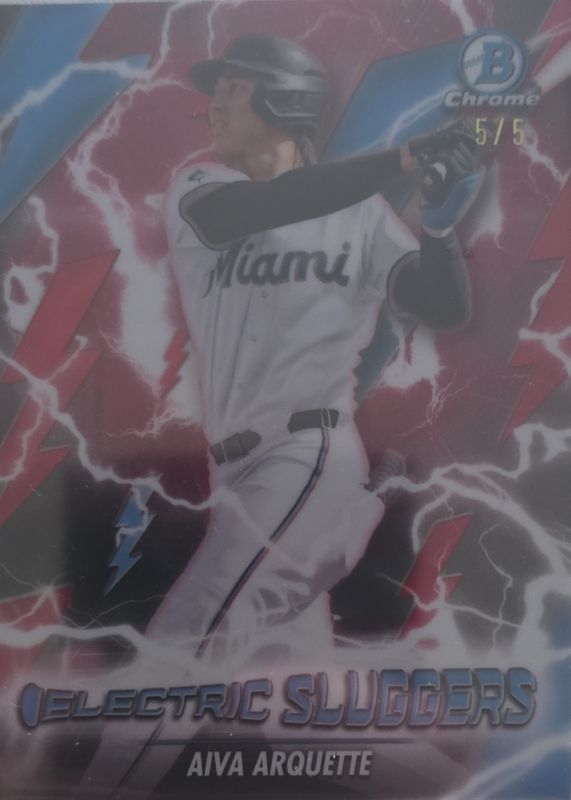 2026 Bowman #ES-21 Electric Sluggers - Red Refractor /5