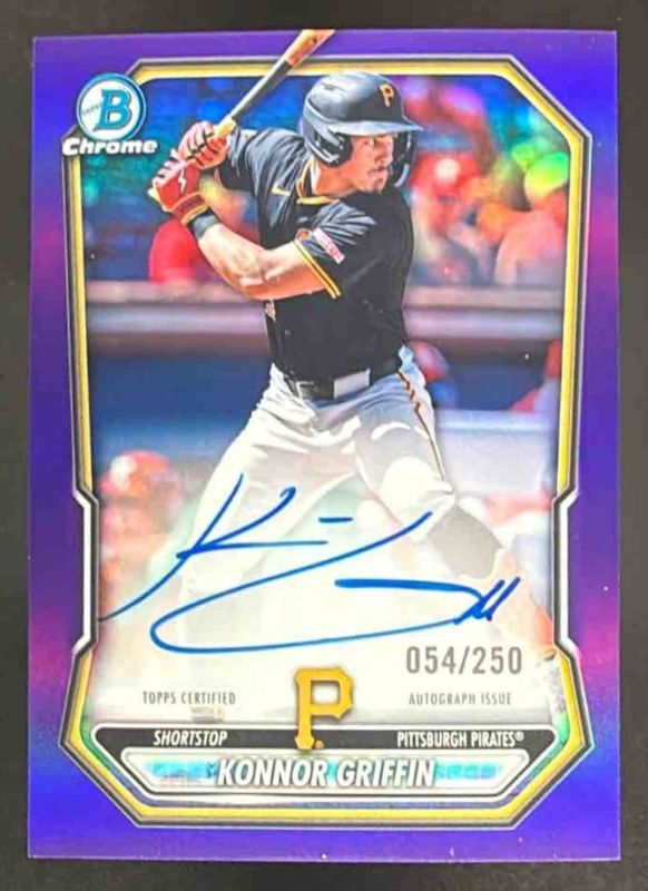 Konnor Griffin 2026 Bowman #CPA-KG Chrome Prospect Autographs 