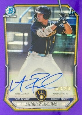 2026 Bowman #CPA-AF Chrome Prospect Autographs - Purple Refractor /250 (1st)