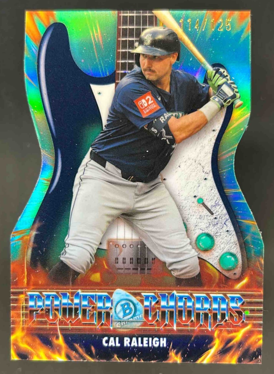 Cal Raleigh 2026 Bowman #PC-21 Power Chords - Aqua Refractor /125 Price ...