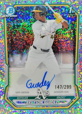 2026 Bowman #CPA-BG Chrome Prospect Autographs - Speckle Refractor /299 (1st)