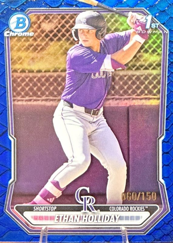 2026 Bowman #BCP-1 Chrome Prospects - Reptilian Blue Refractor /150 (1st)