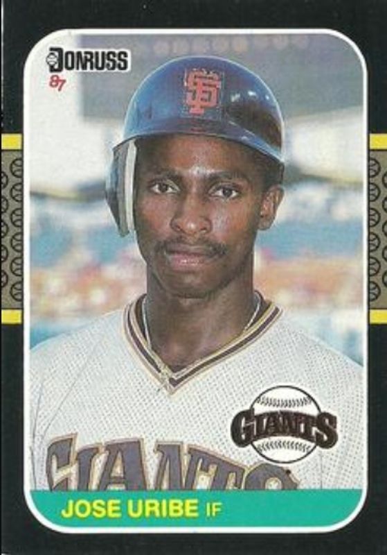 Jose Uribe 1987 Donruss #436 Base RAW
