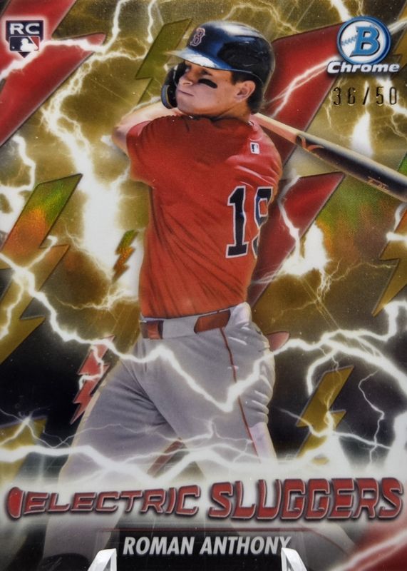 2026 Bowman #ES-16 Electric Sluggers - Gold Refractor /50