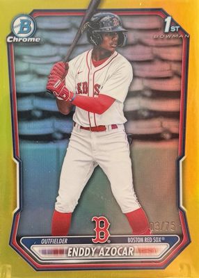 2026 Bowman #BCP-23 Chrome Prospects - Yellow Refractor /75 (1st)