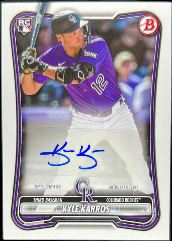 2026 Bowman #PRV-KK Rookies & Veterans Retail Autographs