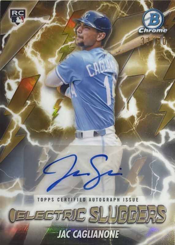 2026 Bowman #ES-23 Electric Sluggers Autographs - Gold Refractor /50