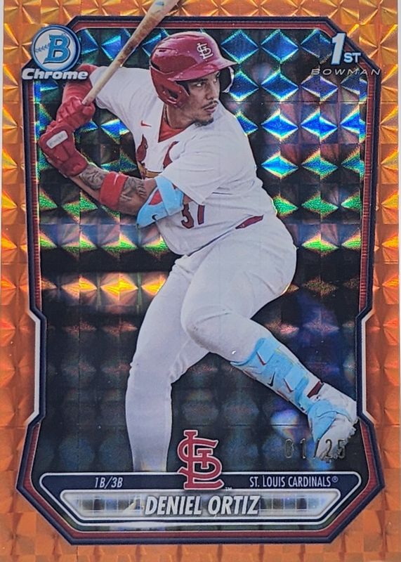 2026 Bowman #BCP-22 Chrome Prospects - Orange Geometric Refractor /25 (1st)