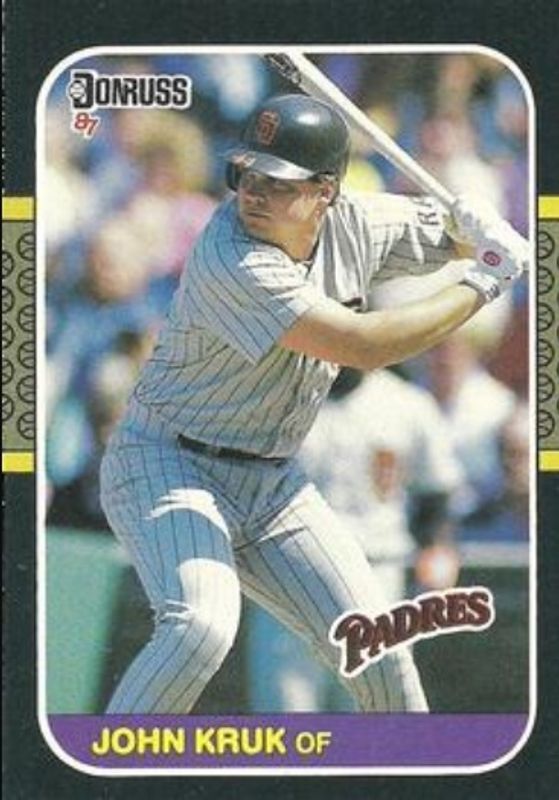 John Kruk 1987 Donruss #328 Base Rookie RAW