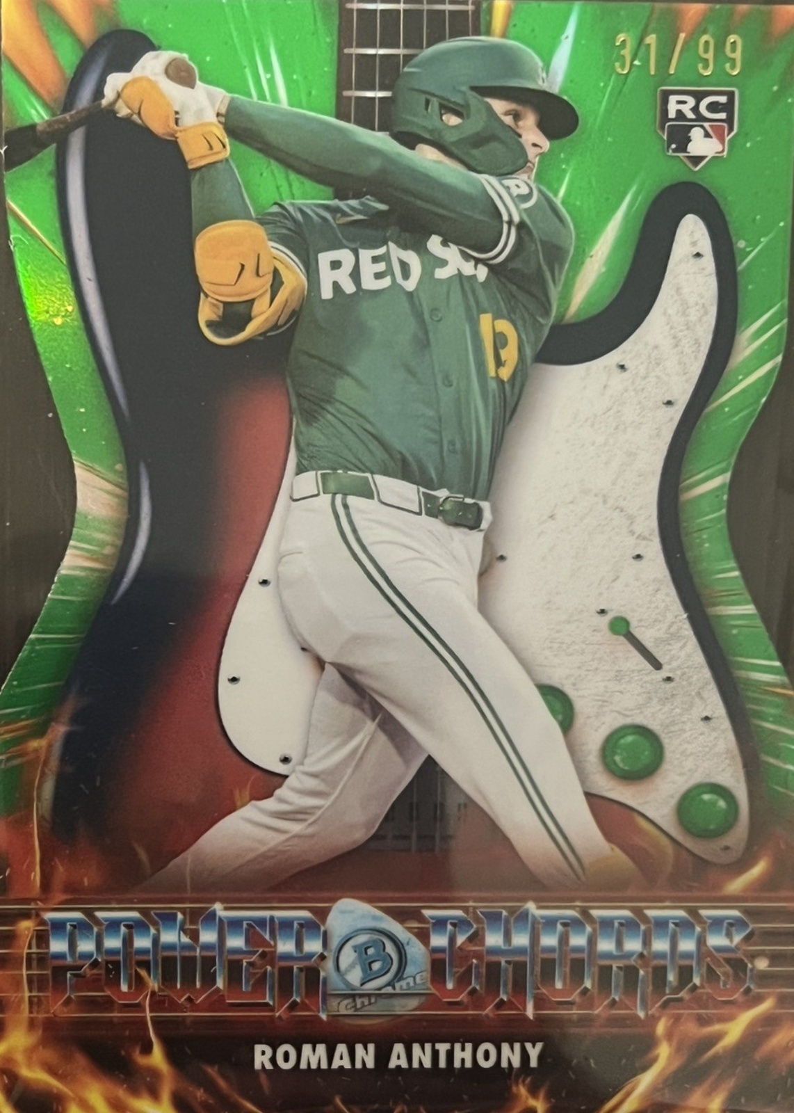 Roman Anthony 2026 Bowman #PC-14 Power Chords - Green Refractor
