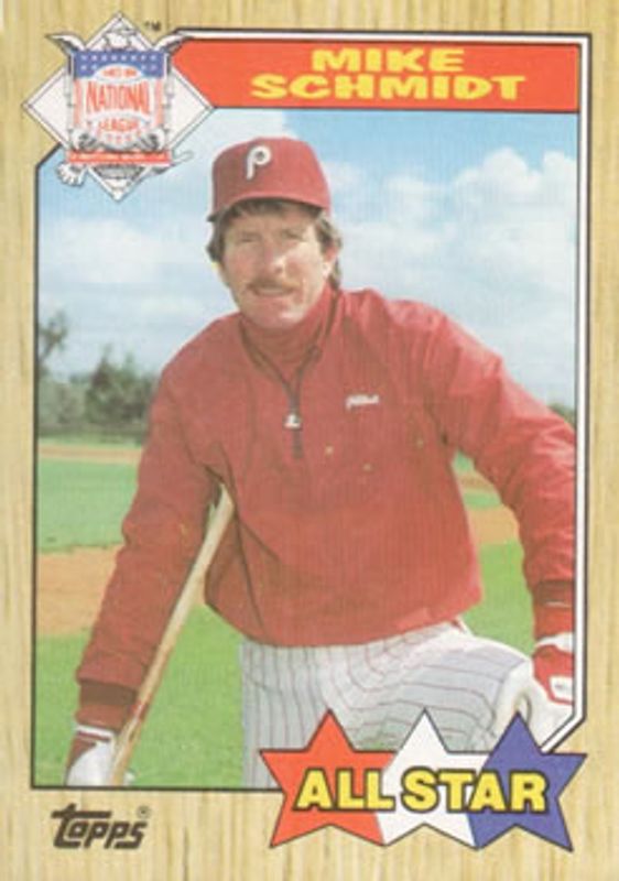Mike Schmidt 1987 Topps #597 Base (League Leaders) RAW