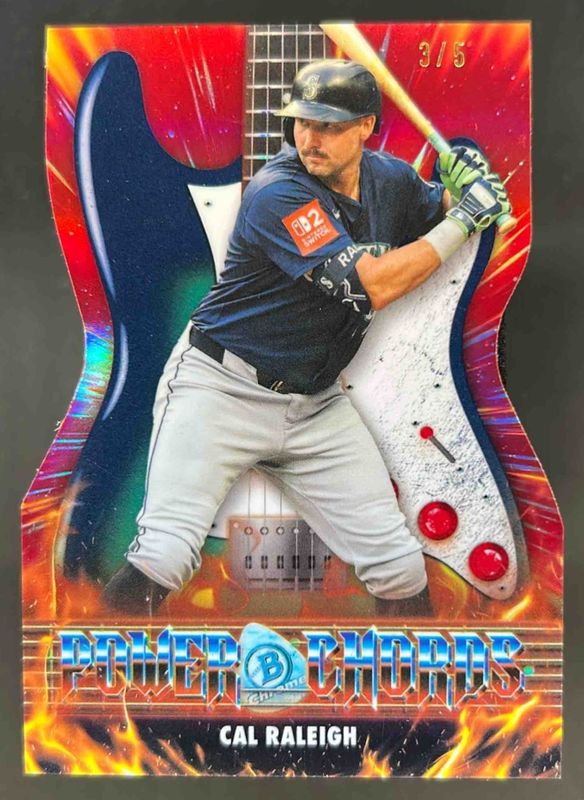 Cal Raleigh 2026 Bowman #PC-21 Power Chords - Red Refractor /5 Price ...