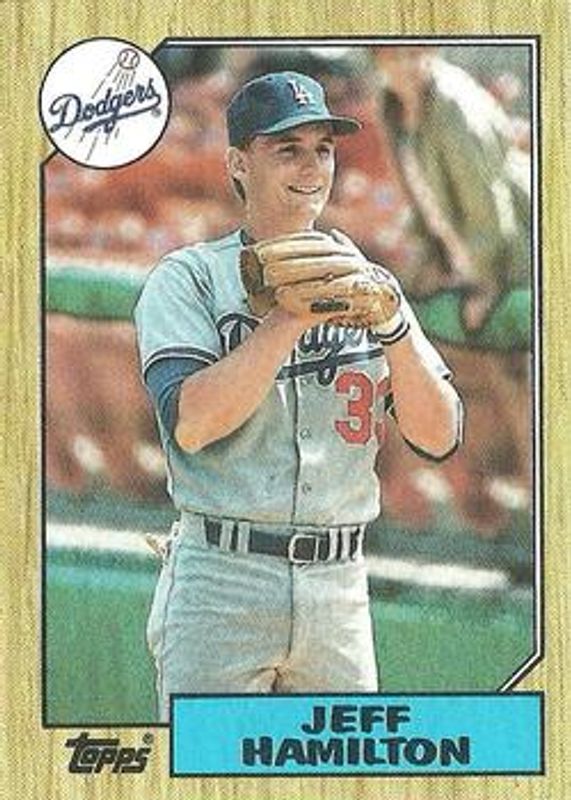 Jeff Hamilton 1987 Topps #266 Base Rookie RAW