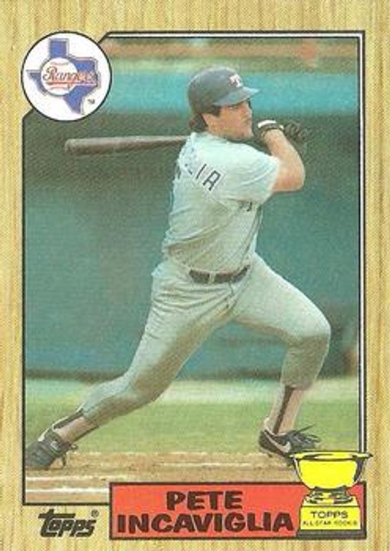 Pete Incaviglia 1987 Topps #550 Base Rookie RAW