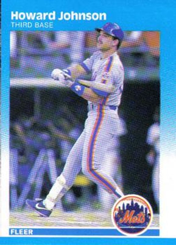 Howard Johnson 1987 Fleer #13 Base RAW