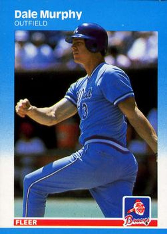 Dale Murphy 1987 Fleer #522 Base RAW
