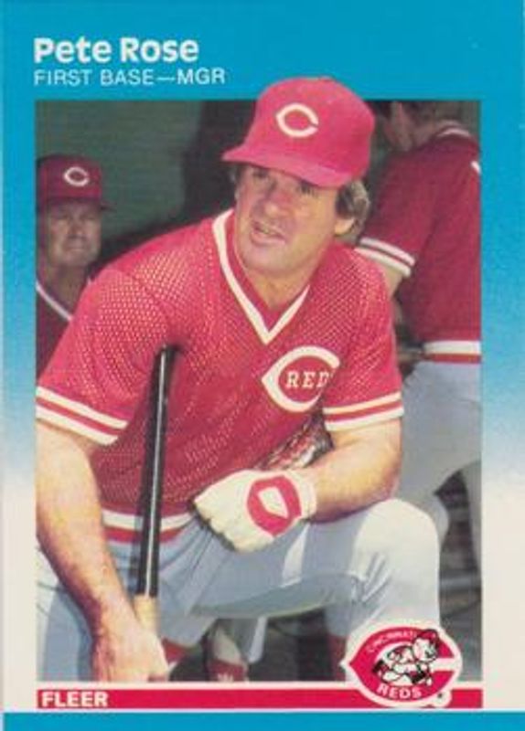 Pete Rose 1987 Fleer #213 Base RAW
