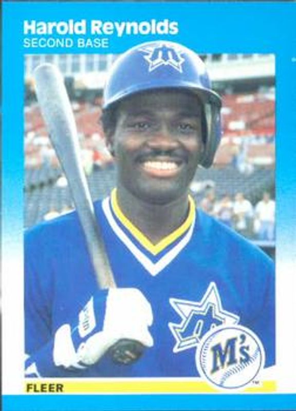 Harold Reynolds 1987 Fleer #596 Base RAW