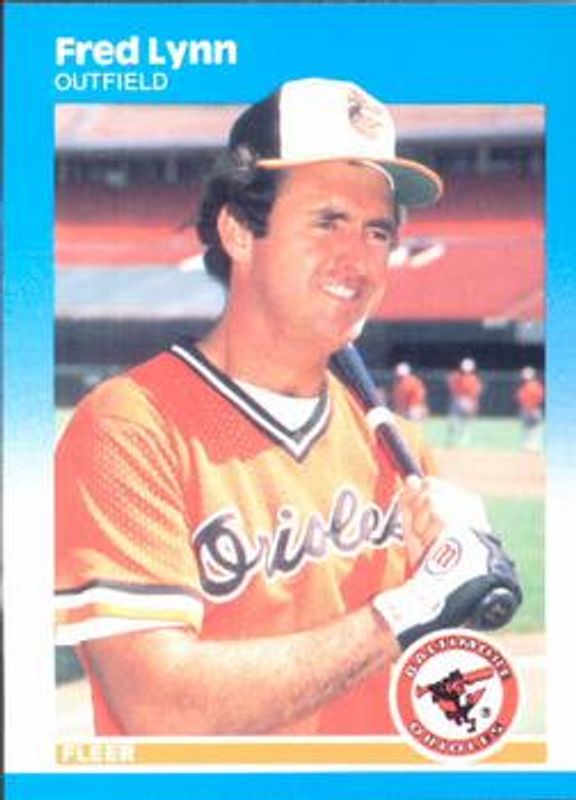 Fred Lynn 1987 Fleer #474 Base RAW