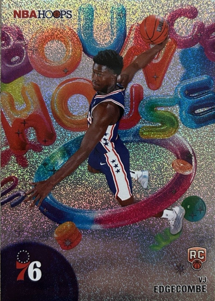 VJ Edgecombe 2025 Topps Hoops #BH-18 Bounce House - Pixel Burst