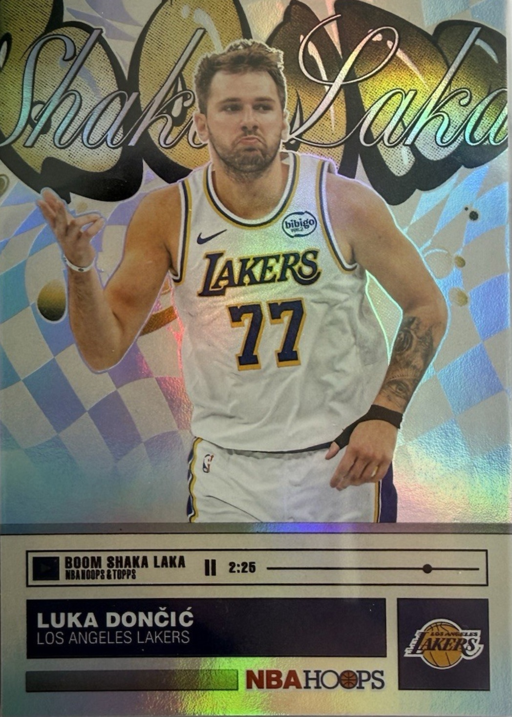 Luka Doncic 2025 Topps Hoops #BO-3 Boom Shaka Laka /(SSP) Price 