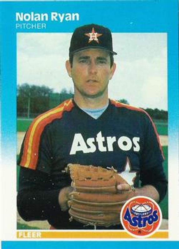 Nolan Ryan 1987 Fleer #67 Glossy RAW